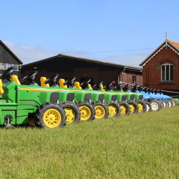 Toy tractors at Easton Farm Park